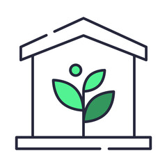 Ecology house icon