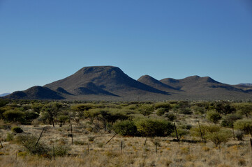 Fototapeta na wymiar Wüstenlandschaft in Namibias Süden. Desert-Landscape in the south of Namibia