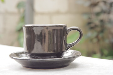 cup of coffee on a table