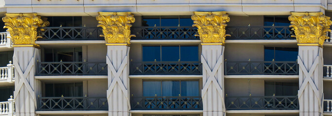 Golden pillars