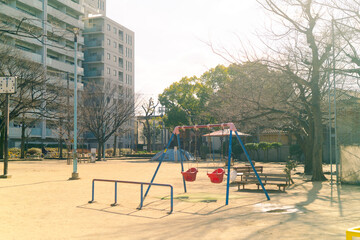 children on playground