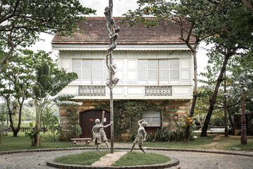 Beautifully reconstructed Filipino heritage and cultural houses that form part of Las Casas...