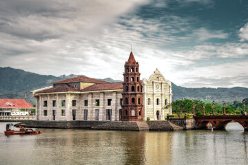 Beautifully reconstructed Filipino heritage and cultural houses that form part of Las Casas FIlipinas de Acuzar resort at Bagac, Bataan, Philippines.