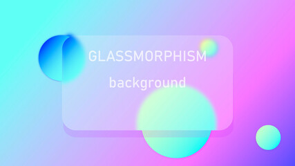 background in the style of glassmorphism