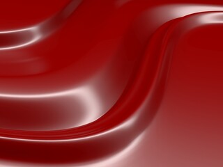 Red smooth waves. Luxury abstract background