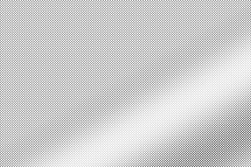 Black and white vector halftone. Subtle halftone digital texture. Faded dotted gradient. Comic effect overlay