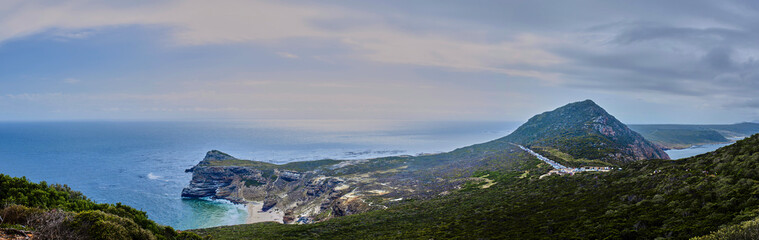 Obraz premium Panorama of Cape of Good Hope And Cape Point in South Africa - Western Cape