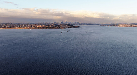 Istanbul, Turkey. Sultanahmet with the Blue Mosque and the Hagia Sophia (Ayasofya) 