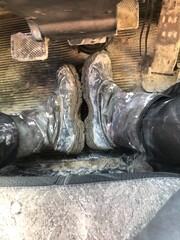 boots on the wall