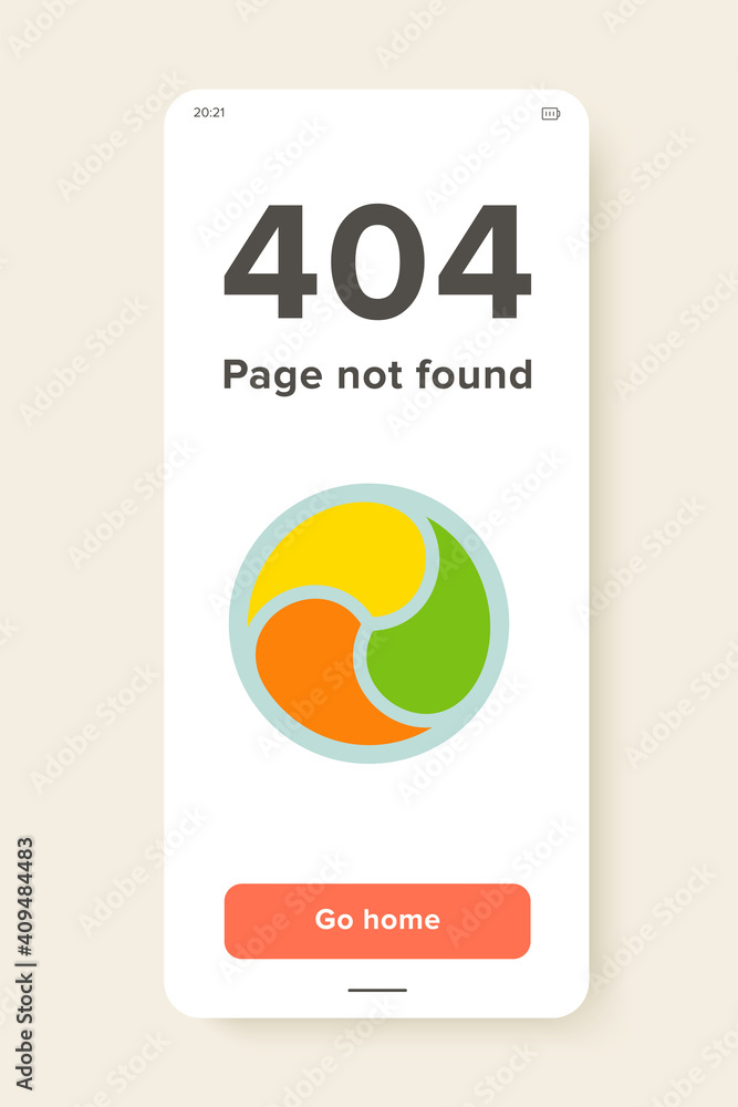 Poster multicolored vector icon of abstract circle shape for logo design