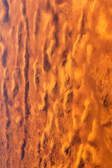 Abstract textures and formations on the banks of Rio Tinto river, Andalusia Spain.
