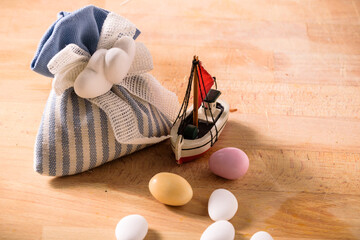 the almonds and the boat.
still life with sugared almonds and a boat. gift for wedding and newborn celebration - 409486242