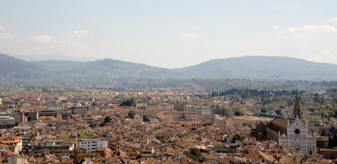Fototapeta premium View of Florence from the campanile Giotto