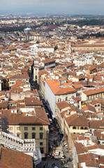 Fototapeta na wymiar View of Florence with the Duomo