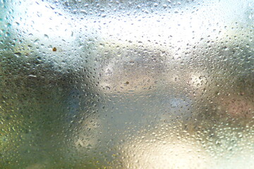 Frost creates beautiful texture on window glass