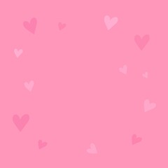 Fototapeta na wymiar pink hearts background