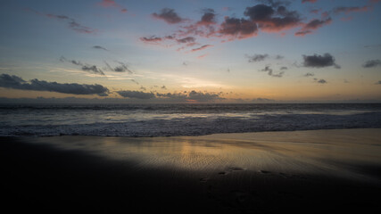 Sunset at l'etang salé, Reunion Island, France