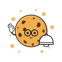cute cookies cartoon mascot character