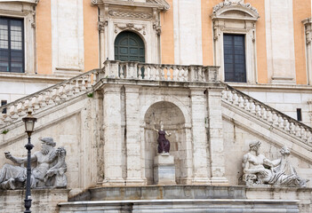 Stairs Palace Senators, Michelangelo. Rome.