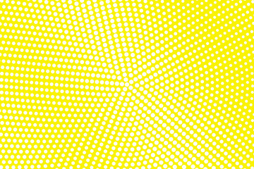 Yellow and white dotted halftone vector background. Subtle halftone digital texture. Faded dotted gradient