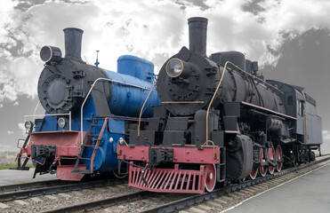Old men-steam locomotives