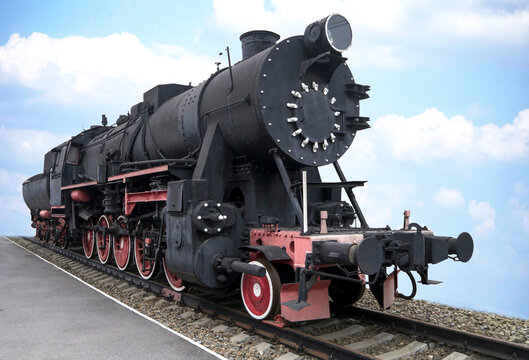 Trophy German steam locomotive of 1942 of release
