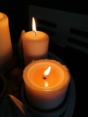 brennende Kerzen 