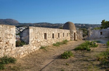 View of Fortezz's fortress.Rethymno. Island of Crete