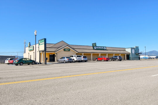General view of the Stateline Showgirls adult entertainment club in the city of Stateline, Idaho, USA on December 2 2020.