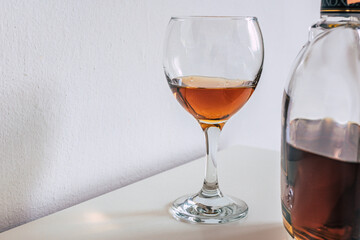 A glass of fine cognac