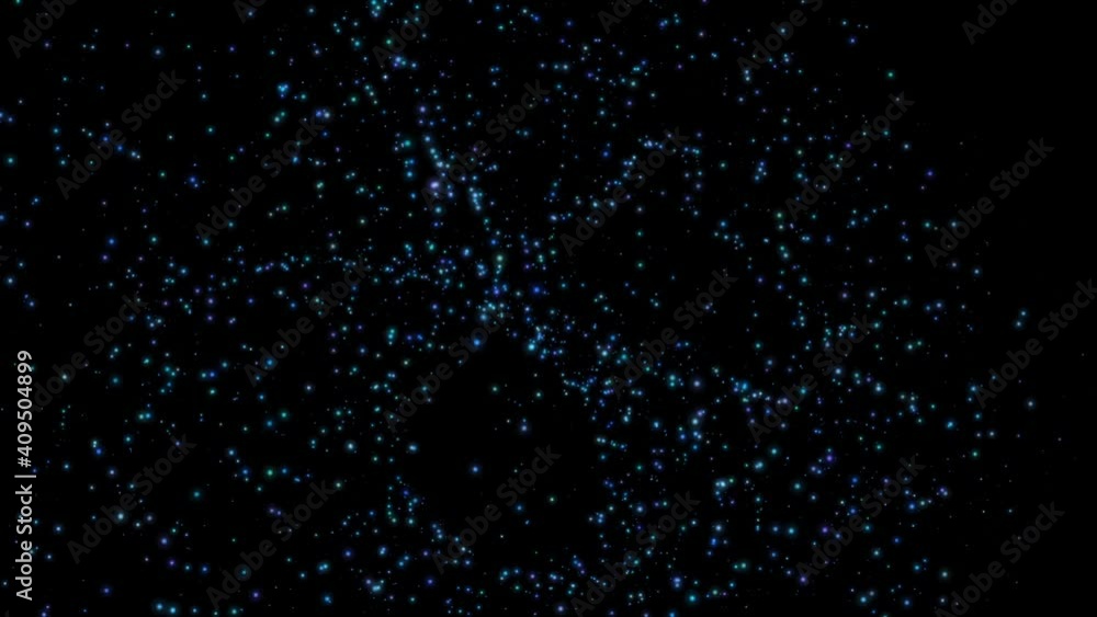Canvas Prints isolated black background. abstract multicolored particles in random motion. starry sky. beauty. hol
