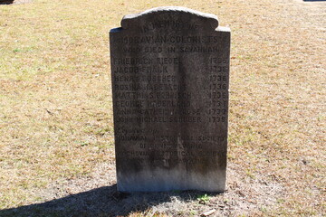 tombstone in a cemetery