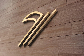 3d logo design concept