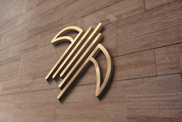 3d logo design concept