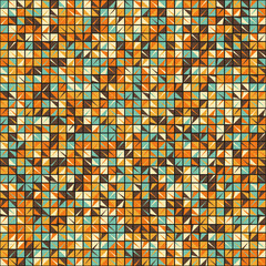Fototapeta premium Abstract Geometric Pattern generative computational art illustration