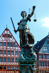 Fototapeta premium Hessen, Frankfurt am Main, Fachwerkhäuser am Römer.