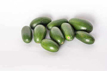 Stoneless mini avocado or cocktail avocado. Cocktail avocado has edible skin. It is formed from unpollinated blossoms, which prevents formation of the stone and halts growth.
