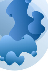 Abstract fluid illustration. Flow and flowing background.