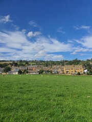 landscape with houses