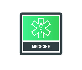 Obraz premium Vector illustration of a medical star symbol. healthcare and medicine symbol. 