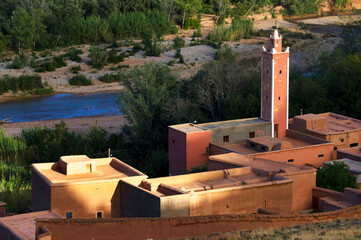Moroccan village on Draa Valley, Africa