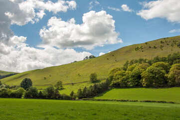 Fototapeta na wymiar Summertime in the Welsh hills.