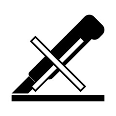 Do not use cutter icon, Packaging Symbol
