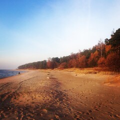 sunset on the beach