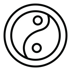 peace symbol vector line icon isolated, Indian republic day icon. 