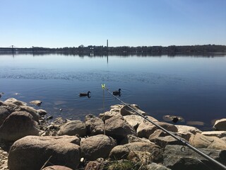 fishing on the lake