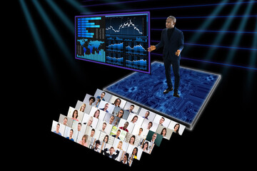 Virtual Video Conference Webinar Call