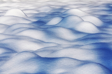 Obraz premium Abstract white snow forms and shapes pattern