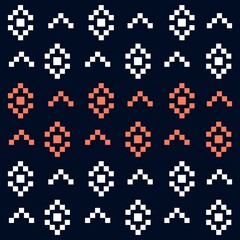 Illustration pattern ethnic design with color and background for fashion design or other products.