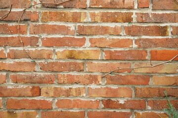 red brick wall
